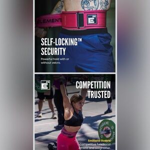 Element E 26 Self-Locking Weightlifting belt